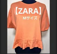 ザラ【ZARA】 トップス　半袖　フリル半袖Tシャツ Tシャツ カットソー　M