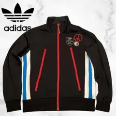 【入手困難】adidas リバーシブル　刺繍ロゴ　ジャージ　トラックジャケットM