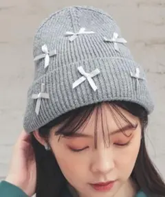 【値下げ中‼️】Honeys リボン付きリブニットのサムネイル