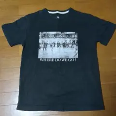 EDWIN　プリントTシャツ　L　ブラック