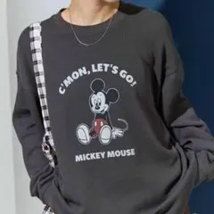 フリークスストア＊別注 ミッキー ワッフルプリント ロングスリーブTシャツ