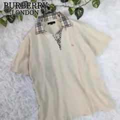 BURBERRY LONDON バーバリー ポロシャツ メンズ M ベージュ