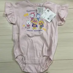 新品！キッズ子ども女の子ベビーロンパースそれいけ!アンパンマン70cm半袖フリル