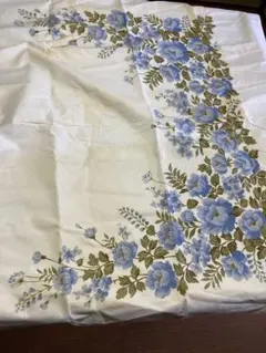 【訳あり未使用品】花柄 敷布団カバー ホワイト系