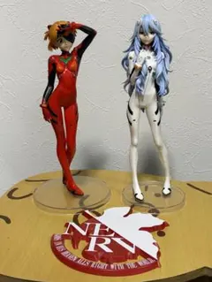 エヴァンゲリオン 一番くじ レイ 、アスカフィギュア エヴァロゴマークセット販売