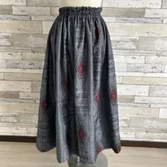 大島紬リメイクスカート