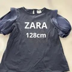 ザラ　ネイビーTシャツ　128cm 8yearsのサムネイル