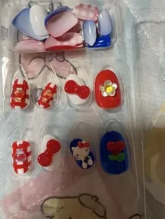 ハローキティデザイン ネイルチップセット