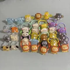 ヘアゴム ヘアピン リング 36個セット アニマル