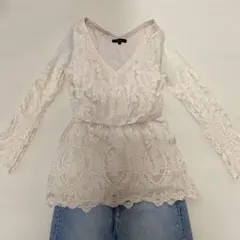 rienda レース長袖トップスのサムネイル