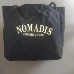 NOMADIS ロゴ入りトートバッグ 黒のサムネイル