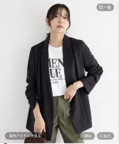 新品 Mukii ダブルボタンジャケット Black - メルカリ