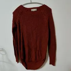 PINK REPUBLIC バーガンディ 長袖セーター