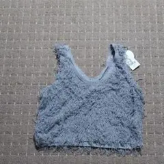 LOWRYSFARM☆【前後着用可能】フリンジニットベスト