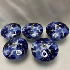 深川製磁　蓋付き湯呑み茶碗　5客セット