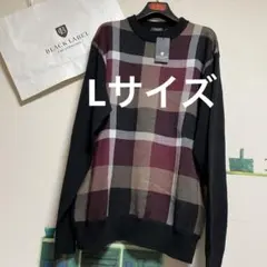 新品　ブラックレーベルクレストブリッジ 定番チェックセーター「Lサイズ」①