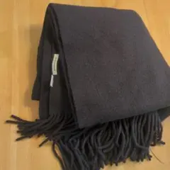 【大判美品】アソースメレ　ストール　マフラー　ネイビー　ウール