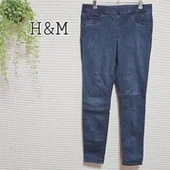 H&M ダークブルー スキニーデニム Mサイズ