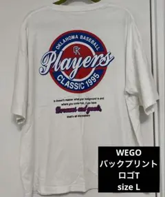WEGO バックプリント ロゴTのサムネイル