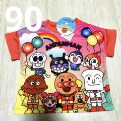 アンパンマン　半袖　Tシャツ　90 ピンク