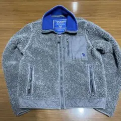 Abercrombie & Fitch ボア フリース ジャケット M グレー