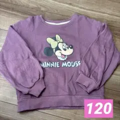 【⚠️最終値下げ中⚠️】しまむら ディズニー ミニーマウス トレーナー 120