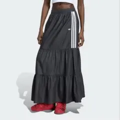 adidas originals ロングスカート　Sサイズ　黒のサムネイル