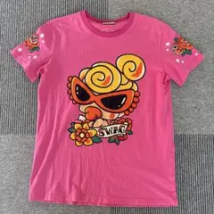 【人気デザイン】ヒスミニ タトゥー柄 両面プリント Tシャツ ローズ 燕 S