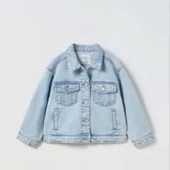 ◼︎ ZARA ザラキッズ　ザラベビー　クロシェットデニムシャツ　80センチ