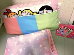 パワーパフガールズ 一番くじ A賞 ブランケット クッション