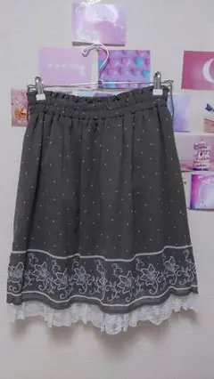 スカート 膝下 2way