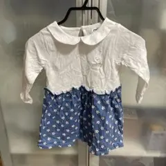 miffy 長袖花柄ワンピース 80