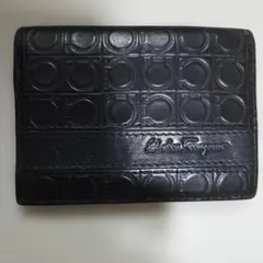 Salvatore Ferragamo 名刺入れ ブラック - メルカリ