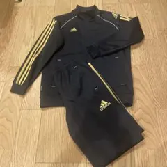 adidas ジャージセット ブラック/ゴールド
