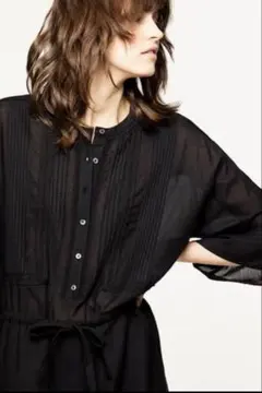 ZADIG & VOLTAIRE◻︎バンドカラーシャツワンピース　XS