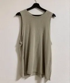 サマーニットベスト/ベージュ/オリーブグリーン /ライトカーキ