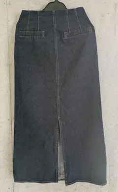 フロントスリットデニムナロースカート NATURAL BEAUTY BASIC