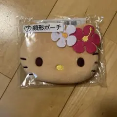 ハローキティ　日焼けキティ　顔形ポーチ　1番くじ