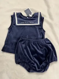 セーラー襟 ネイビー 2点セット 70cm