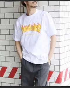 THRASHER スラッシャー Tシャツ 半袖 フレイムロゴ ユニセックス
