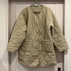 サマンサモスモス キルティングノーカラージャケット コート 軽量 フリー