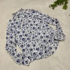 768 UNITED COLORS OF BENETTON【M】花柄長袖シャツ