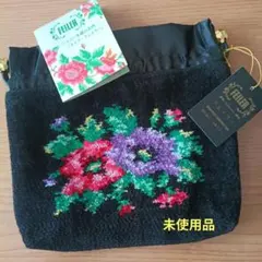 FEILER 花柄巾着ポーチ