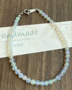 特価エチオピアオパール 丸玉シンプシルバーブレスレット