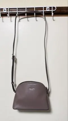 Kate Spade New York グレー レザー ショルダーバッグ