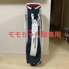 BRIDGESTONE GOLF キャディバッグ ホワイト/ネイビー/レッド