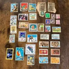 処分予定！レア多数✨記念切手 古切手セット ディズニー オリンピック 外国 日本