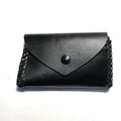 お値引き レザークラフトコインケース(合皮.ブラック)