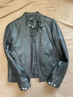 Ciaopanic ブラック レザーシングルライダースジャケット　羊革