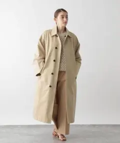 STERNBERG シャンブレーステンカラーコート ベージュ M